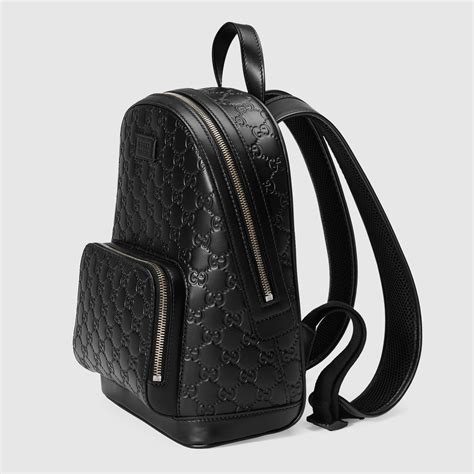 gucci backpack canvas|Gucci signature leather backpack black.